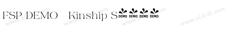 FSP DEMO   Kinship S字体转换